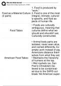 Study Guide: ANTHRO2A "We Are What We Eat" for UCI Students