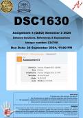 DSC1630 Assignment 4 (COMPLETE ANSWERS) Semester 2 2024 (234769) - DUE 26 September 2024