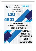 LJU4801 Assignment 1 (100% QUIZ COMPLETE ANSWERS) Semester 2 2024 (570266) - DUE 15 August 2024