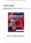 Test Bank - for Microbiology for the Healthcare Professional 3rd Edition by Karin C. VanMeter, All Chapters | Complete Guide A+