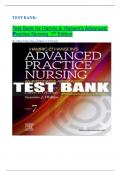 Test Bank for Hamric & Hanson's Advanced Practice Nursing  (7th Edition 2024) By Mary Fran Tracy, Eileen T. O'Grady|| ALL CHAPTERS COVERED|| WITH RIGHT ANSWERS