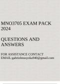 MNO3705 Exam pack 2024(Questions and answers)