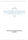 WEST COAST EMT BLOCK 4 EXAM REVIEW 2024 COMPLETE QUESTIONS AND VERIFIED ANSWERS (GUARANTEED 100%) | RATED A+