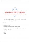 APPLE DEVICE SUPPORT 20242025 |VERIFIED UPDATE |ACCURATE ANSWERS