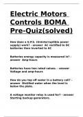 HVAC Pretest BOMAexam questions with 100- correct answers