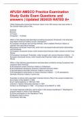 APUSH AMSCO Practice Examination Study Guide Exam Questions and answers | Updated 2024/25 RATED A+