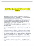    CHST Test Questions And Answers 100% Verified.