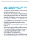  BIO-251 FINAL EXAM QUIZ QUESTIONS WITH COMPLETE SOLUTIONS