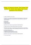  OSHA 10 General Industry Test Answer Key INTRO TO OSHA Click Safety Red Vector Questions And Answers.