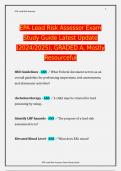 EPA Lead Risk Assessor Exam Study Guide Latest Update (2024/2025), GRADED A, Mostly Resourceful