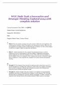 WGU D081 Task 2 Innovative and Strategic Thinking Updated 2024 with complete solution