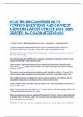 BICSI TECHNICIAN EXAM WITH VERIFIED QUESTIONS AND CORRECT ANSWERS LATEST UPDATE  GRADED A+ GUARANTEED PASS