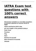 IATRA Exam test questions with 100- correct answers