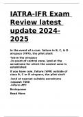 IATRA-IFR Exam Review latest update 2024-2025