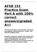 AFSB 152 Practice Exam Part A with 100- correct answers(graded A+)