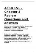 AFSB 151 - Chapter 3 Review Questions