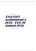 EMA1501 Assignment 4 2024 - DUE 20 August 2024