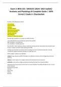 Exam 3: BIOS 255 / BIOS255 (2024/ 2025 Update) Anatomy and Physiology III Complete Guide | 100% Correct| Grade A -Chamberlain