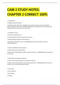 CAIB 2 STUDY NOTES; CHAPTER 2 CORRECT 100%