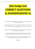 Sida badge test CORRECT QUESTIONS & ANSWERS(RATED A)