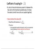 Coefficient of coupling main simplified notes