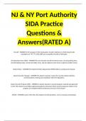 NJ & NY Port Authority SIDA Practice Questions & Answers(RATED A)