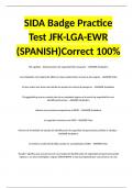 SIDA Badge Practice Test JFK-LGA-EWR (SPANISH)Correct 100%