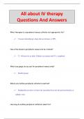 All about IV therapy Questions And Answers