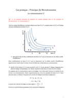 Exercice corrigé - Principes de Microéconomie - Le consommateur 2