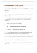 ABO advance study guide Questions And Answers Graded A+