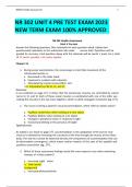 NR 302 UNIT 4 PRE TEST EXAM 2023/2024 NEW TERM EXAM 100% APPROVED.