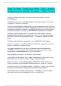 Zeta Phi Beta Final Exam (2024 / 2025 Update) Questions and Verified Answers | 100% Correct How many affiliated organization make up the National Pan-Hellenic Council? - ANSW..9 This National observance is celebrated to commemorate the founding of the sor