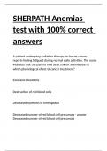 SHERPATH Anemias test with 100- correct answers.