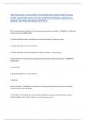 DoD Mandatory Controlled Unclassified Information (CUI) Training  EXAM QUESTIONS WITH ACTUAL VERIFIED ANSWERS, GRADED A+,  NEWEST EDITION, REVISED BY EXPERTS