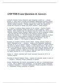 AMFTRB Exam Questions & Answers.