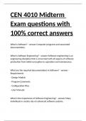 CEN 4010 Midterm Exam questions with 100- correct answers