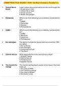 CNIM PRACTICE EXAM 1 With Verified Answers Graded A+