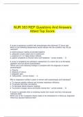   NUR 353 REP Questions And Answers Attest Top Score.