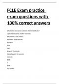 FCLE Exam practice exam questions with 100- correct answers