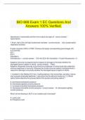  BIO 669 Exam 1 EC Questions And Answers 100% Verified.