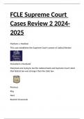 FCLE Supreme Court Cases Review 2 2024-2025