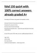 fshd 150 quiz4 with 100- correct answers already graded A+.