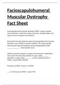 Facioscapulohumeral Muscular Dystrophy Fact Sheet.