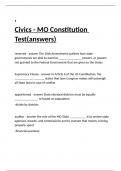 Civics - MO Constitution Test(answers).