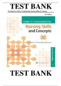 TEST BANK For Timby's Fundamental Nursing Skills and Concepts 12th Edition by Loretta A Donnelly-Moreno , ISBN: 9781975141769 |COMPLETE TEST BANK| Guide A+