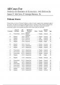 All Cases For Statistics for Business & Economics, 14th Edition By James T. McClave, P. George Benson, Te