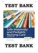 TEST BANK For Safe Maternity & Pediatric Nursing Care 2nd Edition by  Luanne Linnard-Palmer & Gloria Haile Coats , ISBN: 9780803697348 |COMPLETE TEST BANK| Guide A+