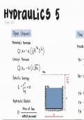 Hydraulics Formula Compilation (Open Channels and Hydrodynamic Force)