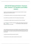 NGN ATI RN Maternal Newborn  Proctored Exam |Version 1| 67 Questions and Verified Answers