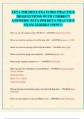 ZETA PHI BETA EXAM 2024 PRACTICE  200 QUESTIONS WITH CORRECT  ANSWERS/ ZETA PHI BETA PRACTICE  EXAM 2024/2025 (NEW!!)